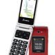 Mobil-Telefone - Olympia VITUS 4G Klapphandy mit Großtasten – Farbe ROT – Ansicht 2 Mobil-Telefone - Olympia VITUS 4G Klapphandy mit Großtasten, in Farbe SCHWARZ – Farbe ROT – Ansicht 2