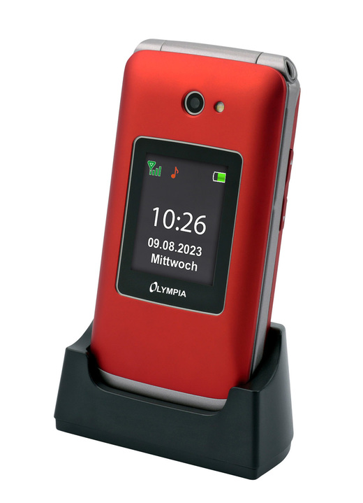 Mobil-Telefone - Olympia VITUS 4G Klapphandy mit Großtasten Ansicht 6 Mobil-Telefone - Olympia VITUS 4G Klapphandy mit Großtasten, in Farbe SCHWARZ Ansicht 6