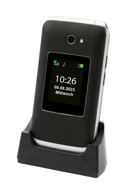 Mobil-Telefone - Olympia VITUS 4G Klapphandy mit Großtasten Ansicht 2 Mobil-Telefone - Olympia VITUS 4G Klapphandy mit Großtasten, in Farbe SCHWARZ Ansicht 2