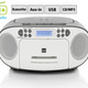 - CD-Boombox mit DAB+ Radio, in Farbe GRAU – Farbe GRAU – Ansicht 1
