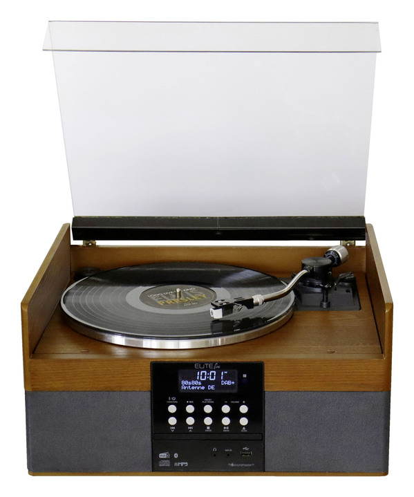 - Stereoanlage im Echtholzgehäuse, in Farbe BRAUN Ansicht 2