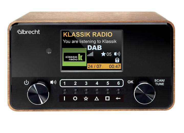 - Digital-Radio mit großem Farbdisplay, in Farbe BRAUN Ansicht 2