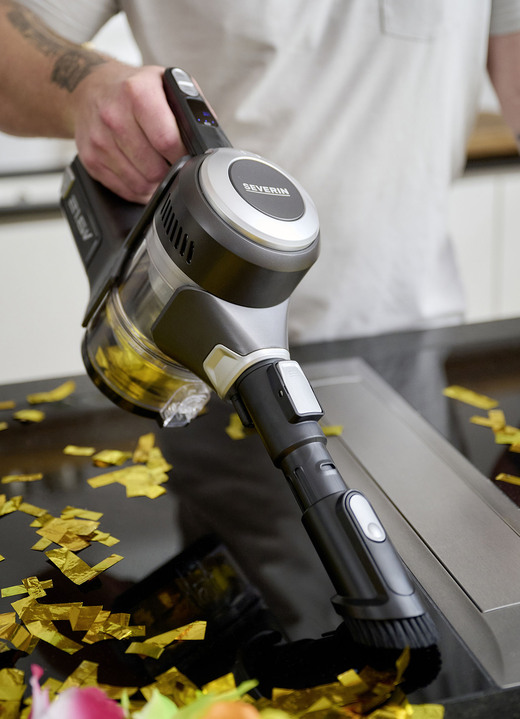 - Severin HV7155 2-in-1 Akku-Handstaubsauger, in Farbe SCHWARZ-SILBER Ansicht 7