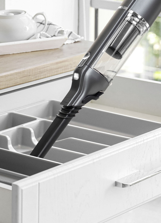 - 2-in-1 Akku-Hand- und Bodenstaubsauger-Set 16-teilig Ansicht 4 - 2-in-1 Akku-Hand- und Bodenstaubsauger-Set 16-teilig, in Farbe GRAU-SCHWARZ Ansicht 4