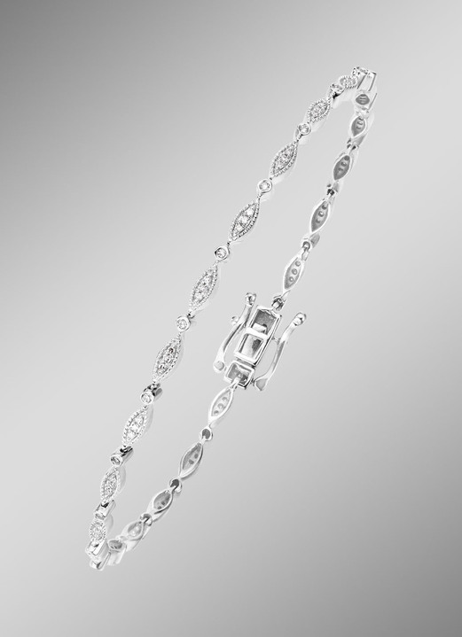 - Atemberaubendes Armband mit Diamanten, in Farbe  Ansicht 1