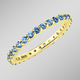 Ringe - Memoire-Ring aus hochwertigem Gold mit Blautopas – Ansicht 1 Ringe - Memoire-Ring aus hochwertigem Gold mit Blautopas, in Größe 160 bis 220, in Farbe  – Ansicht 1