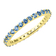 Ringe - Memoire-Ring aus hochwertigem Gold mit Blautopas – Ansicht 2 Ringe - Memoire-Ring aus hochwertigem Gold mit Blautopas, in Größe 160 bis 220, in Farbe  – Ansicht 2
