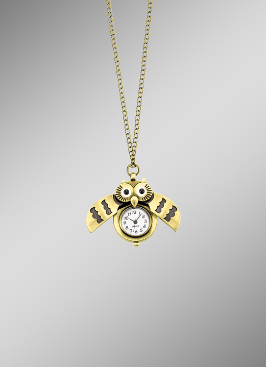 Quartzuhren - Anhänger-Uhr mit Kette Ansicht 2 Quartzuhren - Anhänger-Uhr mit Kette, in Farbe  Ansicht 2