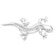 Accessoires - Salamander-Anstecknadel aus Silber, in Farbe  – Ansicht 2