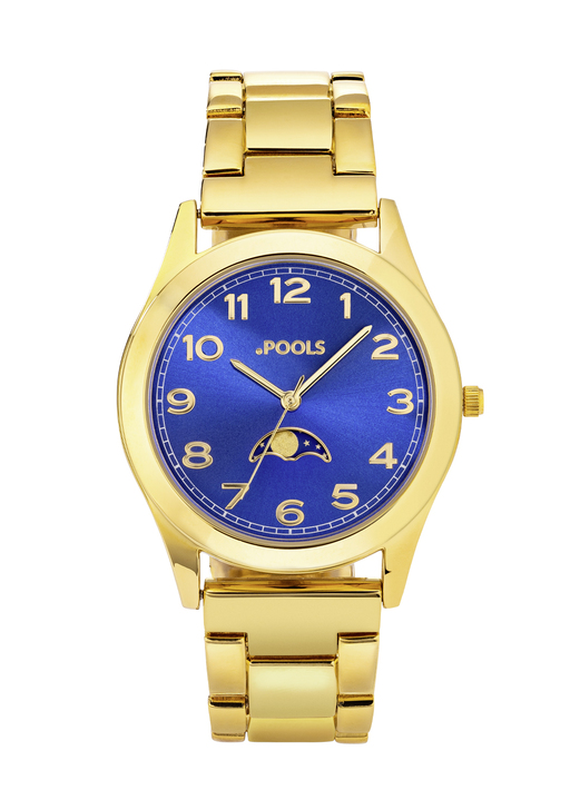 Partneruhren - Quartz-Partneruhr von Pools mit Mondphasen, in Farbe , in Ausführung Herrenuhr Ansicht 2