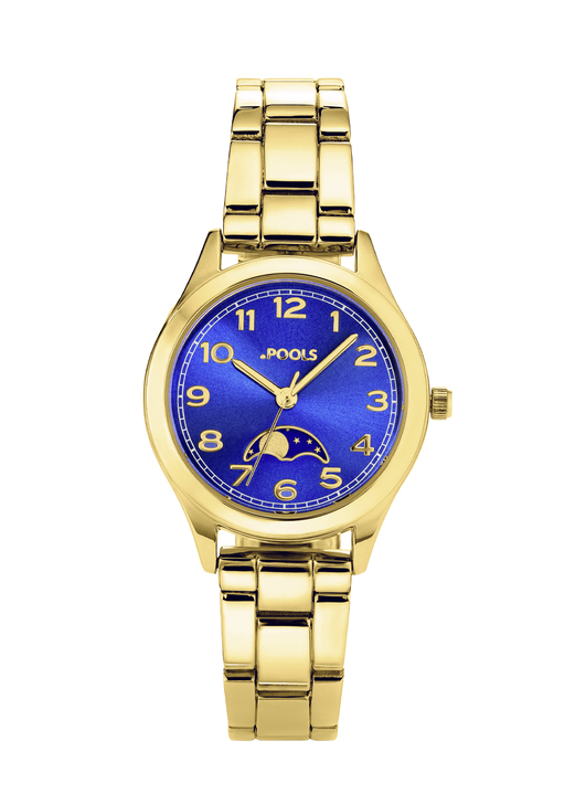 Partneruhren - Quartz-Partneruhr von Pools mit Mondphasen, in Farbe , in Ausführung Herrenuhr Ansicht 6