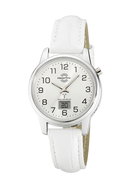 Lederband - Master Time Funkuhr für Damen Ansicht 4 Lederband - Master Time Funkuhr für Damen, in Farbe  Ansicht 4