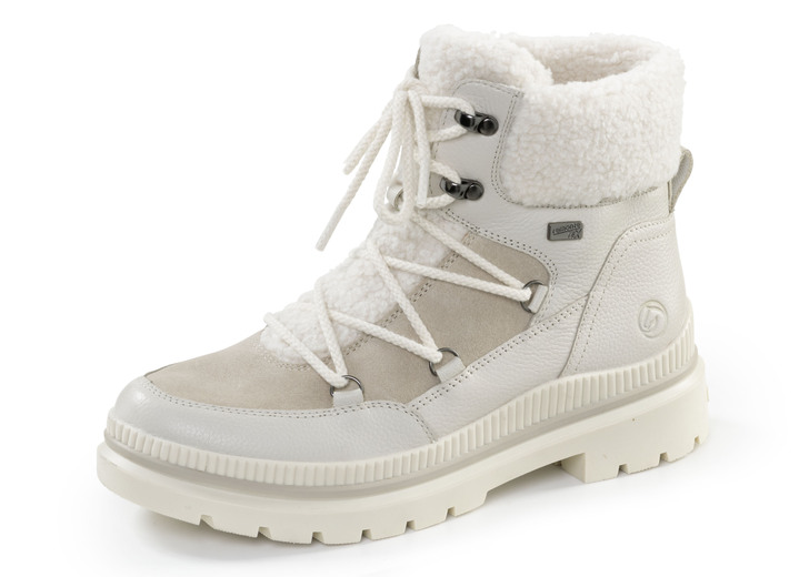 Stiefel & Stiefeletten - Remonte, gefütterte Damen-Boots, Winterschuhe, Weite G, mit Reißverschluss, in Größe 036 bis 042, in Farbe ECRU-BEIGE Ansicht 1