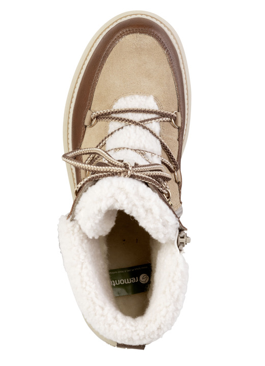 Stiefel & Stiefeletten - Remonte, gefütterte Damen-Boots, Winterschuhe, Weite G, mit Reißverschluss, in Größe 036 bis 042, in Farbe ECRU-BEIGE Ansicht 6