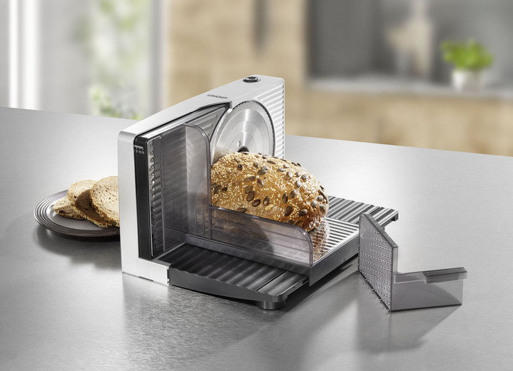 Küchengeräte - Allesschneider mit Edelstahl-Schneidscheibe, in Farbe WEISS Ansicht 3