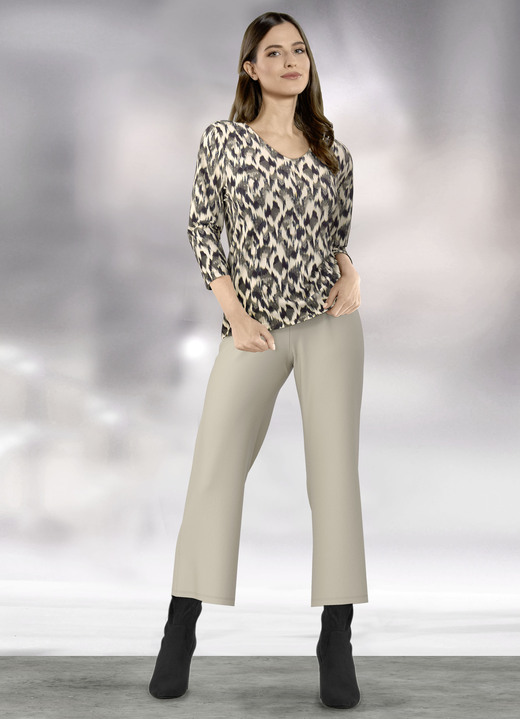 Hosen - Hose in 7/8-Länge, in Größe 036 bis 052, in Farbe TAUPE Ansicht 2