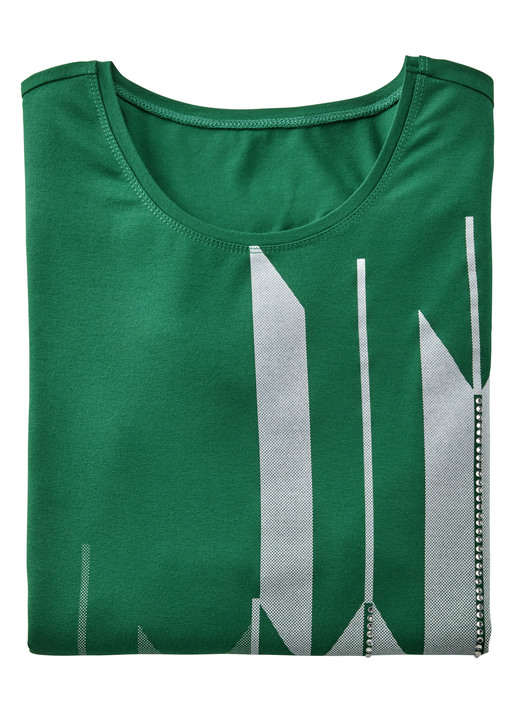 3/4-Arm - Shirt mit Kontrastdruck, in Größe 038 bis 054, in Farbe MARINE-WEISS Ansicht 9