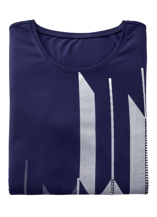 3/4-Arm - Shirt mit Kontrastdruck, in Größe 038 bis 054, in Farbe SCHWARZ-WEISS Ansicht 11