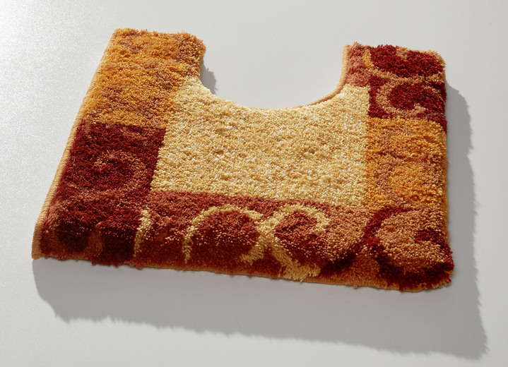 Badgarnituren - Badgarnitur in Supersoft-Qualität, in Größe 100 (Vorleger halbrund, 50/ 80 cm) bis 112 (WC-Deckelbezug, 47/ 50 cm), in Farbe TERRA Ansicht 2