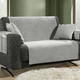 Sessel- & Sofaüberwürfe - Samtweiche Sessel- und Sofaschoner mit Anti-Rutsch-Rückseite, in Größe 101 (Sesselschoner, 50x140 cm) bis 904 (Kissenbezug, 40x 40 cm), in Farbe STEIN – Farbe GRAU – Ansicht 1