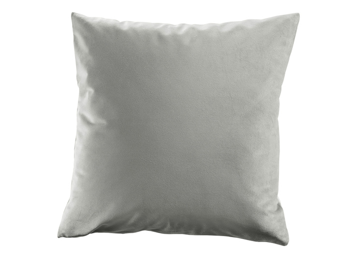 Sessel- & Sofaüberwürfe - Samtweiche Sessel- und Sofaschoner mit Anti-Rutsch-Rückseite, in Größe 101 (Sesselschoner, 50x140 cm) bis 904 (Kissenbezug, 40x 40 cm), in Farbe STEIN Ansicht 4