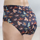 Slips - Viererpack Slips mit Digitaldruck, in Größe 038 bis 056, in Farbe MARINE-BUNT – Farbe MARINE-BUNT – Ansicht 2