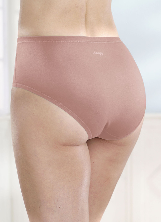 Slips - Sloggi Dreierpack Slips mit BIO-Baumwolle, in Größe L (44/46) bis XXL (52/54), in Farbe PUDER Ansicht 5