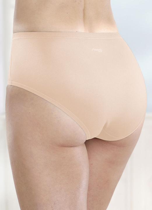 Slips - Sloggi Dreierpack Slips mit BIO-Baumwolle, in Größe L (44/46) bis XXL (52/54), in Farbe PUDER Ansicht 2