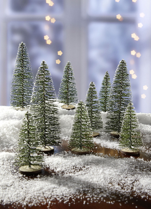 Weihnachten - Tischdeko Tannenbäumchen, 9er-Set, in Farbe GRÜN