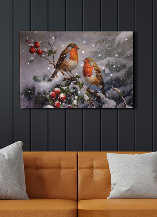 Batteriebetriebenes LED-Leinwandbild