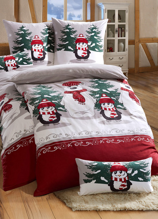 Bettwäschegarnituren - Soft-Biber Bettwäsche-Garnitur von Florella, in Größe 111 (40x80 cm + 135x200 cm) bis 115 (80x80 cm + 155x220 cm), in Farbe MULTICOLOR