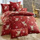Bettwäschegarnituren - Kuschelige Bettwäsche-Garnitur aus Baumwolle, in Größe 111 (40/80 cm + 135/200 cm) bis 115 (80/80 cm + 155/220 cm), in Farbe ROT