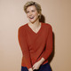 Pullover & Strickmode - Pullover mit Kaschmir  – Farbe TERRAKOTTA – Ansicht 1 Pullover & Strickmode - Pullover mit Kaschmir , in Größe 038 bis 052, in Farbe BEIGE – Farbe TERRAKOTTA – Ansicht 1
