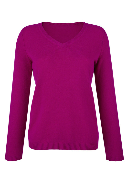 Pullover & Strickmode - Pullover mit Kaschmir-Anteil, in Größe 038 bis 052, in Farbe MAGENTA Ansicht 1
