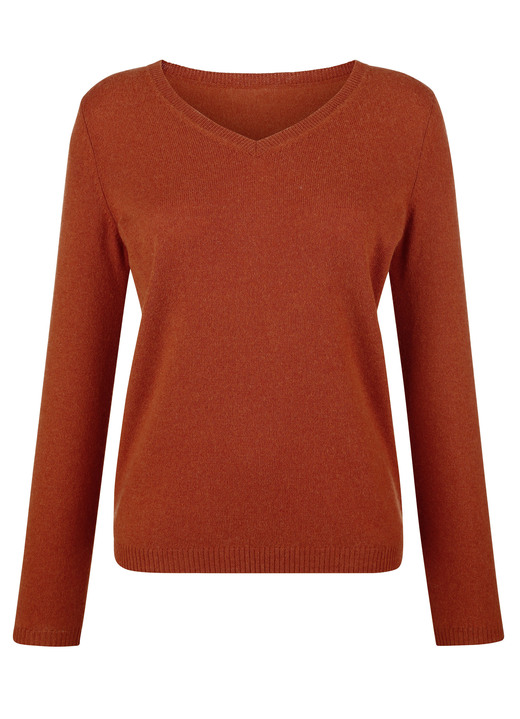 Pullover & Strickmode - Pullover mit Kaschmir , in Größe 038 bis 052, in Farbe SENF Ansicht 4