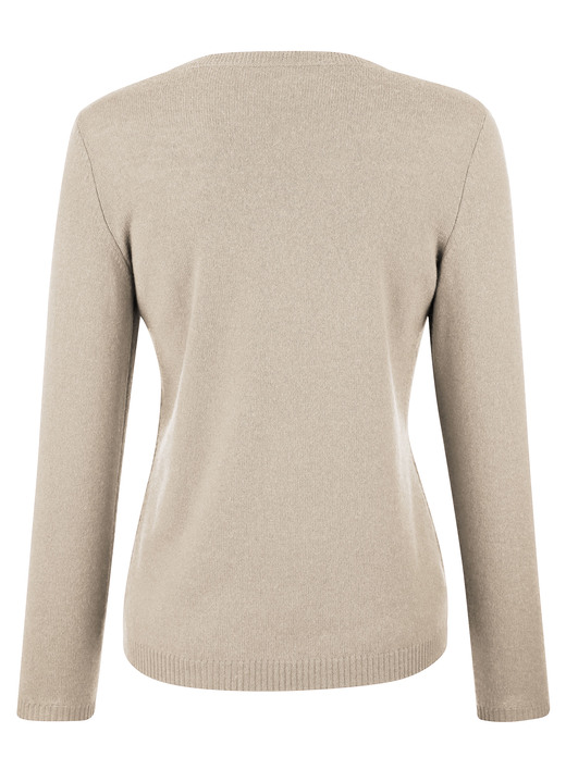 Pullover & Strickmode - Pullover mit Kaschmir  Ansicht 2 Pullover & Strickmode - Pullover mit Kaschmir , in Größe 038 bis 052, in Farbe BEIGE Ansicht 2