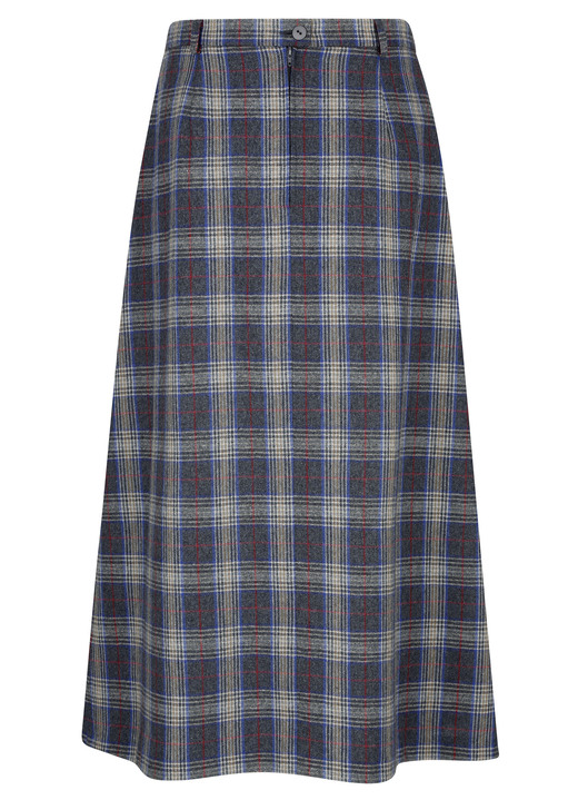 Röcke - Rock mit aparter Karo-Dessinierung Ansicht 2 Röcke - Rock mit aparter Karo-Dessinierung, in Größe 019 bis 052, in Farbe MARINE-HELLBLAU-TERRAKOTTA Ansicht 2