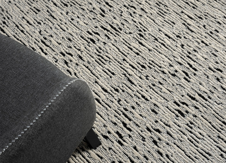 Modern - Pflegeleichte Brücken und Teppiche, in Größe 185 (Brücke, 140x200 cm) bis 312 (Teppich rund, ø 240 cm), in Farbe GRAU MELIERT Ansicht 2