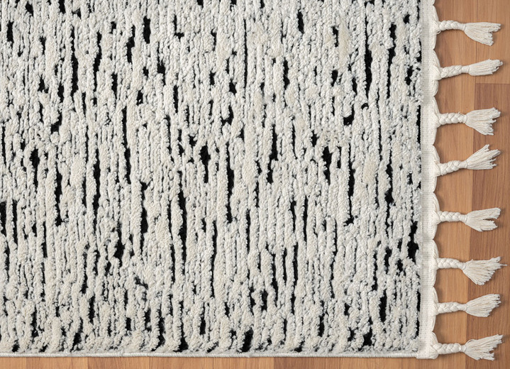 Modern - Pflegeleichte Brücken und Teppiche, in Größe 185 (Brücke, 140x200 cm) bis 312 (Teppich rund, ø 240 cm), in Farbe GRAU MELIERT Ansicht 5