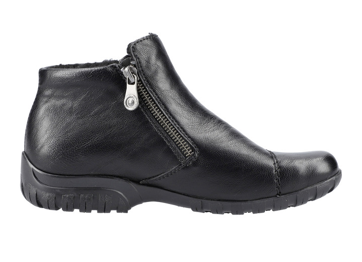 Stiefel & Stiefeletten - Rieker Bootie mit Ziersteppung, in Größe 036 bis 042, in Farbe SCHWARZ Ansicht 4