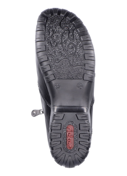 Stiefel & Stiefeletten - Rieker Bootie mit Ziersteppung, in Größe 036 bis 042, in Farbe SCHWARZ Ansicht 3