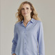 Langarm - Bluse – Farbe BLAU Langarm - Bluse, in Größe 038 bis 052, in Farbe BLAU