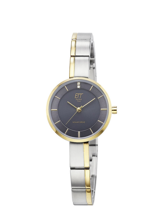 Quartzuhren - ETT-Solar-Damenuhr mit Quarzuhrwerk, in Farbe  Ansicht 2