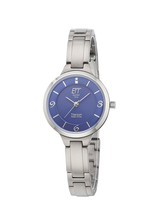 Titanband - ETT-Solar-Damenuhr mit Quarzuhrwerk, in Farbe  Ansicht 2