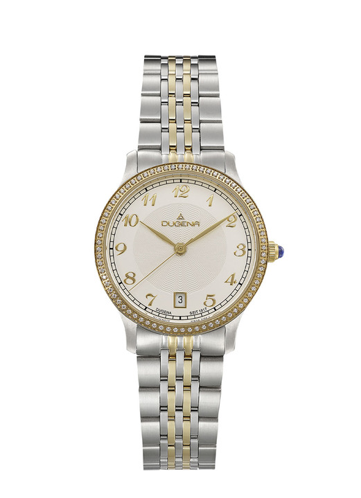 Quartzuhren - Dugena-Quartz-Damenuhr mit Edelstahlbandgehäuse, in Farbe  Ansicht 2