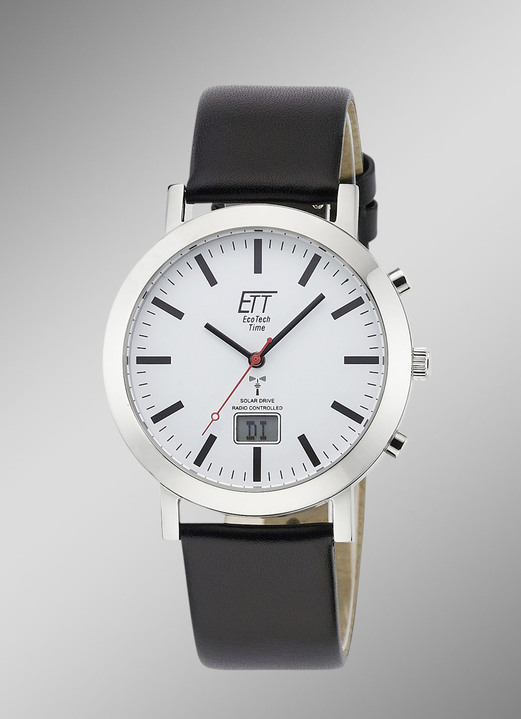 Funkuhren/Solaruhren - ETT  Professional Funk-Solar-Partneruhren, in Farbe , in Ausführung Herrenuhr Ansicht 3