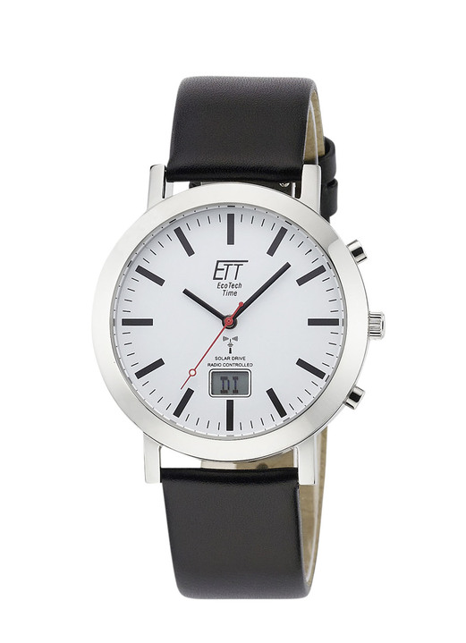 Funkuhren/Solaruhren - ETT  Professional Funk-Solar-Partneruhren, in Farbe , in Ausführung Herrenuhr Ansicht 4