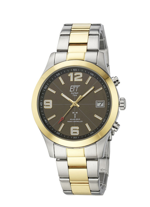 Funkuhren/Solaruhren - ETT Funk-Solar-Herrenuhr, in Farbe  Ansicht 2