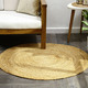 Modern - Pflegeleichte Brücken und Teppiche aus 100% Jute – Farbe NATUR – Ansicht 8 Modern - Pflegeleichte Brücken und Teppiche aus 100% Jute, in Größe 101 (Brücke 40x60 cm) bis 308 (Teppich rund ø 200 cm), in Farbe NATUR – Farbe NATUR – Ansicht 8