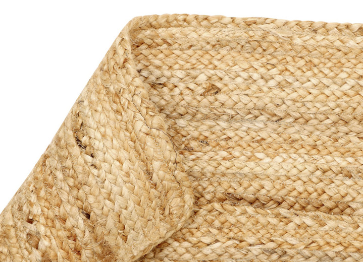 Modern - Pflegeleichte Brücken und Teppiche aus 100% Jute Ansicht 2 Modern - Pflegeleichte Brücken und Teppiche aus 100% Jute, in Größe 101 (Brücke 40x60 cm) bis 308 (Teppich rund ø 200 cm), in Farbe NATUR Ansicht 2
